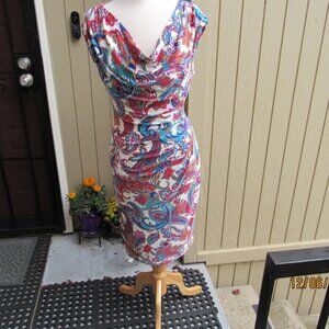 #667  NEW WOMAN'S PAISLEY PRINT DRESS BY RALPH LAUREN  (SIZE 14)